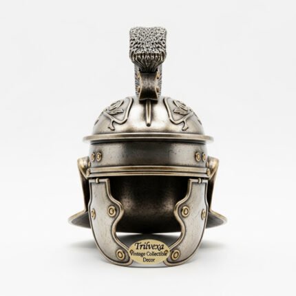 Miniature Roman Legionary Helmet Replica | Trilvexa Vintage Collectible Decor