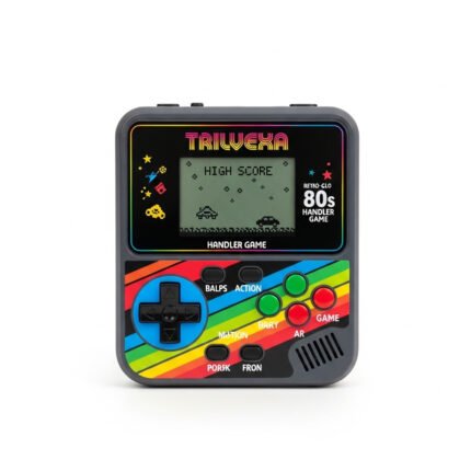 Trilvexa Retro-Glo 80s Handheld Game | Nostalgic Electronic Toy Replica